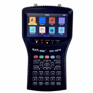 SATLINK WS-6979 DVB-S/S2/T/T2/C Combo Meter MPEG-4 H.265(10Bit) Satellite Finder - Picture 1 of 9