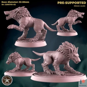 Demon Hound von My3dPrintForge Dnd, Dungeon and Dragon Mini, Demon Dog Miniatur - Bild 1 von 4