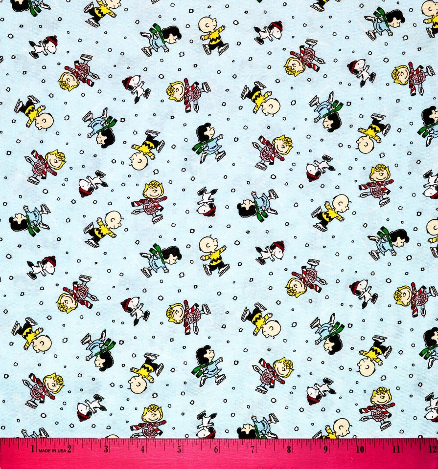Tela de Navidad Peanuts - Media yarda - 100% Algodón Acolchado Snoopy Charlie Brown Foto 1 de 1