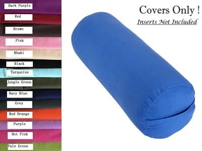 Yoga Bolster Cover to Fit Standard Bolster 75 x 25cm Diameter Two Layers Cotton  - image 1 of 4