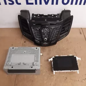 2013-2017 FORD FIESTA MK7 RADIO STEREO HEAD UNIT CD PLAYER E1BT-18C815-HE - Picture 1 of 14