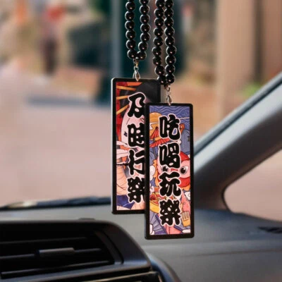 Moda Carpe Diem Coche Colgante Colgante Automático Estilo Japón Decoración Adorno Accesorios Foto 1 de 3