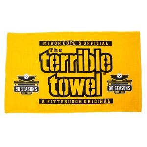 Pittsburgh Steelers NFL Football Official Gold 90th Season Terrible Towel NEW