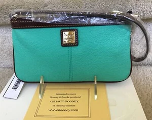 Dooney & Bourke Belvedere Large Slim Wristlet in JADE - Picture 1 of 4