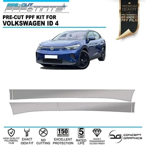 Side Sills Stone Chip Guard PPF Paint Protection film for Volkswagen ID4 VW - Picture 1 of 2