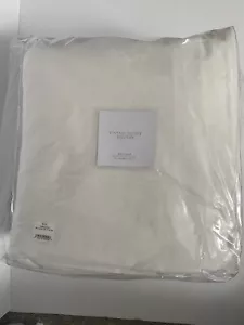 Restoration Hardware Vintage Velvet DRAPERY DBL Panel Rod Pocket White 100x84 - Picture 1 of 5