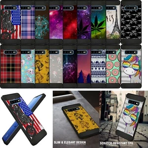 For Samsung Galaxy S10- Flexible Black TPU Case Ultra Slim Profile Design - Picture 1 of 141