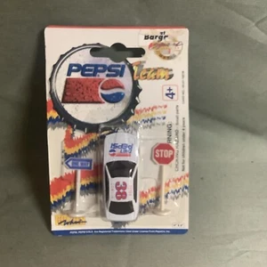 Pepsi Cola Wheeler Car Golden Wheel Diecast #77 Convertible White 1997 VINTAGE - Picture 1 of 3