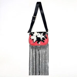 MAISON MARGIELA GUITAR Shoulder Bag Leather Rhinestone Country Western Rock Blue - Picture 1 of 23