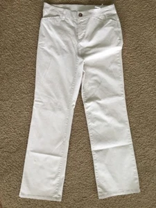 Pantalones de mujer Croft Barrow talla 29 x 29,25 crema elásticos rectos informales con etiqueta talla 6S - Imagen 1 de 8
