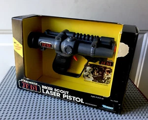 Vintage 1983 Star Wars ROTJ Biker Scout Laser Pistol Mint in Box - Picture 1 of 8