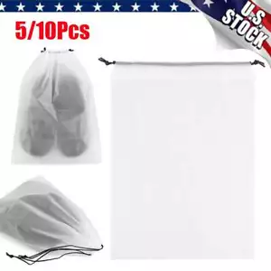 5/10PCS Portable Shoes Bag Travel Storage Pouch Drawstring Dust Bags Water-proof - Picture 1 of 14