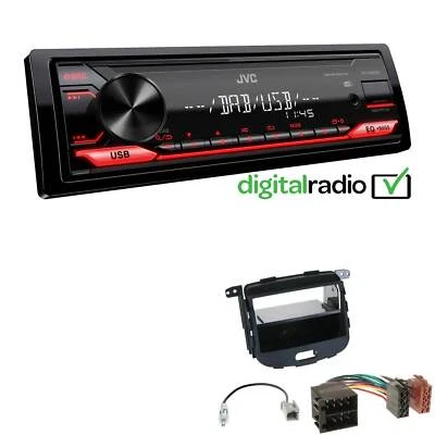 JVC KD-X182DB MP3 DAB+ USB 1-DIN Autoradio für Hyundai i10 2008-2013 - Bild 1 von 4