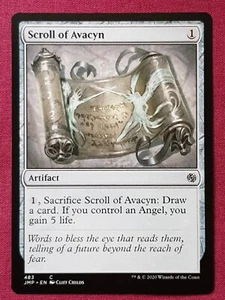 Magic The Gathering JUMPSTART SCROLL OF AVACYN artifact card MTG - Imagen 1 de 2