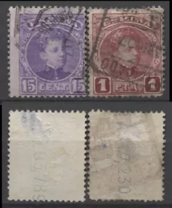 No: 124071 - ESPAÑA - LOTE DE 2 SELLOS ANTIGUOS (incl. 1 PESETA) - ¡USADO!¡! - Imagen 1 de 1