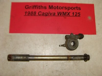 Cagiva WMX 125 1988 fabricante de equipos originales Ahrma WRK eje delantero perno velocímetro engranaje buje de transmisión Foto 1 de 4