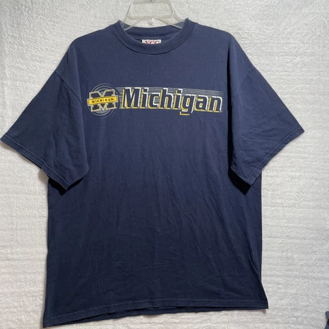 NCAA Michigan State Spartans T Shirt Mens XL Blue Short Sleeve Crew Neck Cover