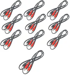 10x 1 m Cinchkabel STEREO Verbindungskabel Audio HiFi Kabel Cinch Chinch RCA - Bild 1 von 4