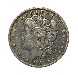 1901 P Morgan Silber Dollar vz Details gereinigt - Bild 1 von 2