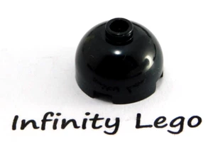 6 LEGO Black Round Dome Brick 2 x 2 Bottom Axle Holder (18841 30367) - Picture 1 of 1