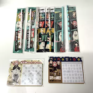 Spy Family Bundle - 6x PENCILS + 2x STICKY PADS - Japanese Stationary Lot - Foto 1 di 9