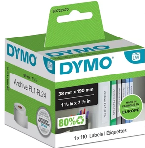 •••NEU•••✅ Original DYMO S0722470  Ordner Etiketten 38x190 mm weiß - Bild 1 von 1