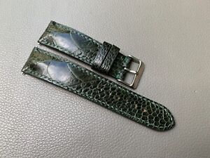 Size 16 18 19 20 21 22 23 24 26mm Genuine Ostrich Skin leather Watch Strap Band