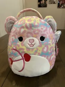 Original Squishmallows Michaela The Cheetah Valentine's Day Plush Bucket - Picture 1 of 9