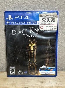 PS4 - Don't Knock Twice (Sony PlayStation 4, 2018) VR. Tested - Picture 1 of 3