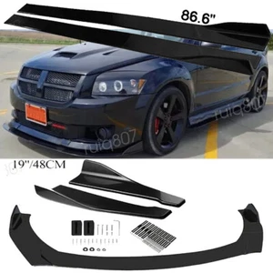 Front Rear Bumper Lip Spoiler /Side Skirts Set For Dodge Caliber SRT 2007-2012 - Picture 1 of 14