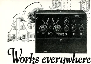1923 Original Moon Radio Ad. Works Everywhere. Satterlee Antennaless. New York - Picture 1 of 2