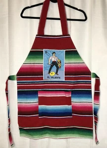 Delantal Lotería El Valiente Juego de Cartas Mexicano - Imagen 1 de 10