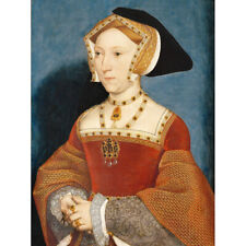 Holbein Younger Portrait Jane Seymour Queen England Canvas Wall Art Print Poster