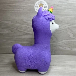 Lama Squeeze Me Noise Maker Einhorn Animold Quietschspielzeug Lila Gummi - Bild 1 von 11