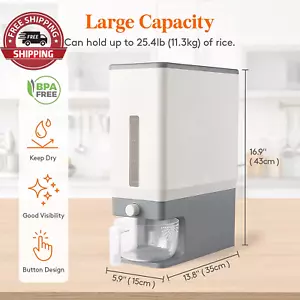 Lifewit Rice Dispenser 25 Lbs, Rice Storage Container Moisture Proof, Cereal Dis - Picture 1 of 8