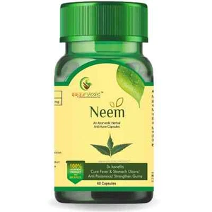 Sayurvedic Pure & Natural Neem 60 Capsule For Skin Free Shipping - Bild 1 von 5
