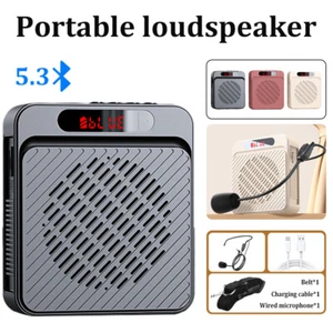 Mini Voice Amplifier with Wired Microphone Portable Megaphone Speaker for Teach - Picture 1 of 25