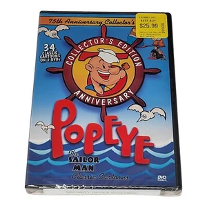Popeye the Sailor Man Classic Cartoons DVD- 75th Anniversary Collector's Edition - Picture 1 of 9
