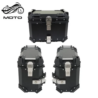 Maleta rígida para moto 36L+ 55L estuche superior caja trasera equipaje Foto 1 de 4