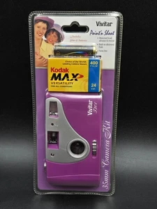 New Sealed Vivitar T301 35mm Camera Kit - Kodak 400 Film - Purple  - Picture 1 of 4