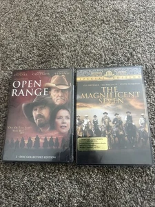 The Magnificent Seven & Open Range (DVD) Brand New Sealed - Picture 1 of 3