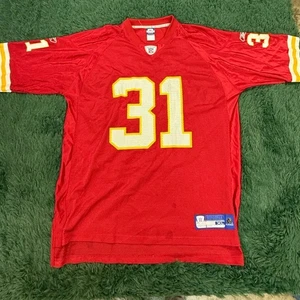 2001 Kansas City Chiefs Priest Holmes Red | White Jersey Sz XL VTG - Picture 1 of 11