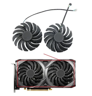 Cooling Fan For MSI 3070 3060 3060Ti VENTUS 2X OC VGA GPU Card  PLD10010S12HH - Image 1 of 4