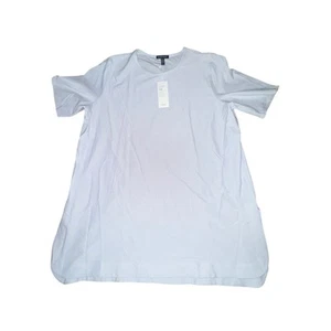 Eileen Fisher Round Neck S/S Tunic Blouse Women's Size XL Insky Blue Crepe NWT - Picture 1 of 6