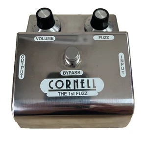 Cornell The 1st Fuzz Face Germanium Guitar Pedal Silver Used Tested - Picture 1 of 6