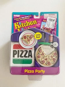Rare 1995 Tyco Kitchen Littles Pizza Party Set Barbie Sealed NOS - Picture 1 of 3