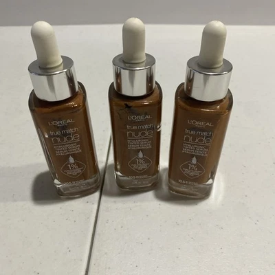 X3 L'Oreal-True Match-Nude-Hyalauronic-Tinted Serum-10.5-11 RICH DEEP-1 OZ. - Image 1 of 4