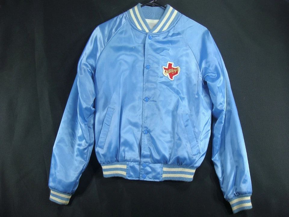 Chaqueta Cortavientos Gilleys Pasadena TX Nylon Mujer XL Urbano Vaquero Azul De Colección Foto 1 de 4