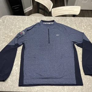 Michelob Ultra Quarter Zip Pull Over Black Clover Blue XL - Bild 1 von 8