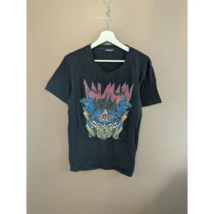 Balmain Shirt Mens Large Black Graphic Tee Paris Rock Metal Band Made France - Picture 1 of 6